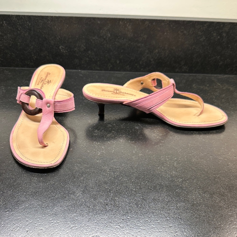 Pink Leather Women Sandals